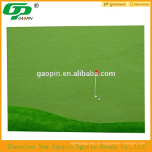 Alfombra verde de golf de alta calidad de césped artificial